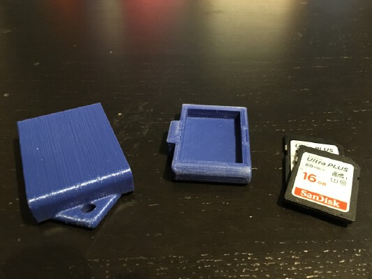 SD Card Holder Keychain | 3d print model