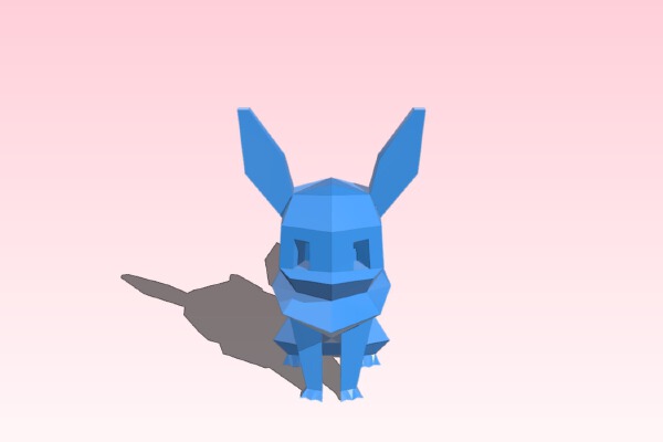 Evoli Low Poly | 3d print model