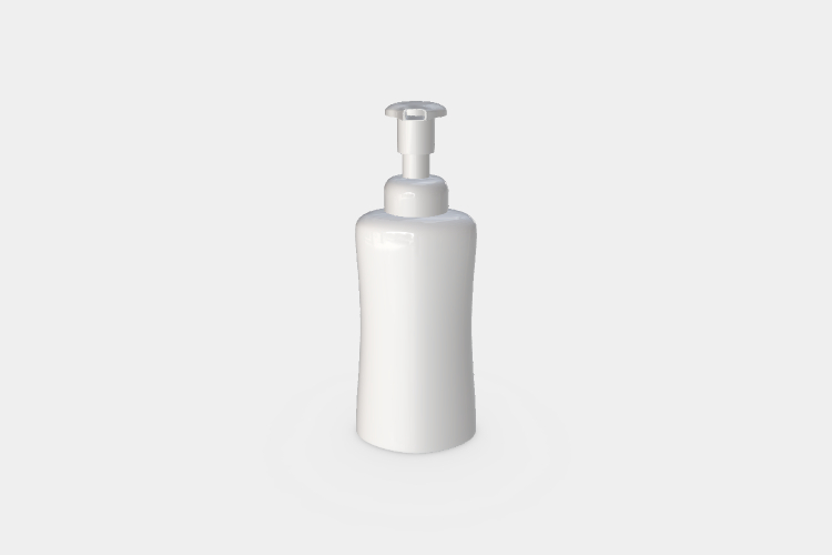 Spray Bottle of Liquid Soap Mockup