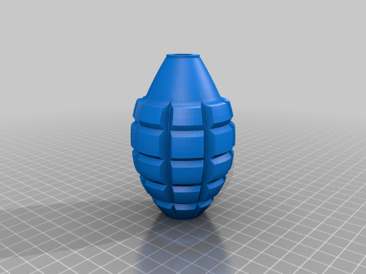 Simple 2 Piece MK1 Hand Grenade Gernade | 3d print model
