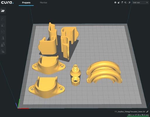 DryBox Samla 22l Complete Minimal set | 3d print model