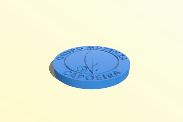 Capoeira Muzenza Medal | 3d print model