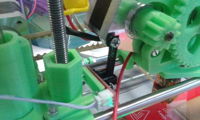 mount optical endstop X on mendel i2 | 3d print model