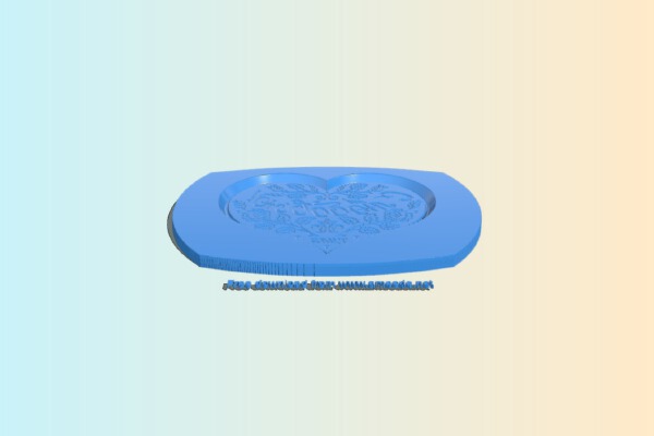 Heart shaped gingerbread mold | 3d print model