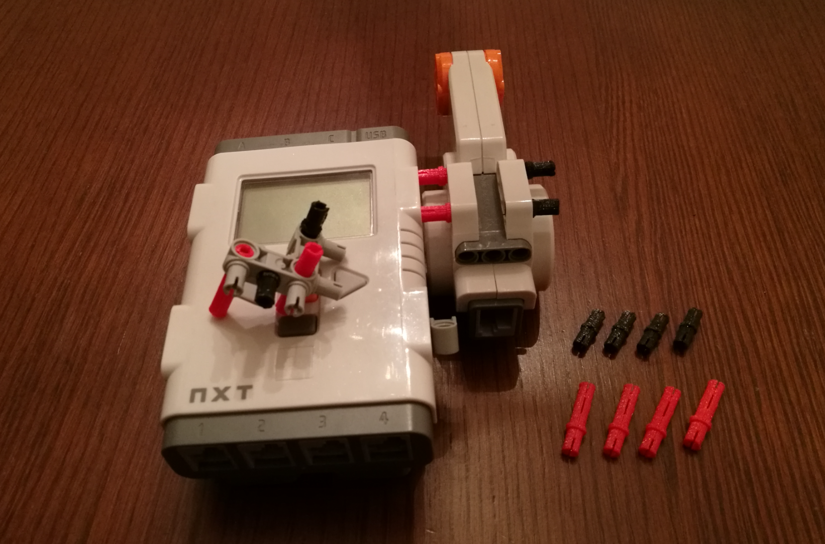 Spare pins for Legos, Mindstorms, and other building toys.