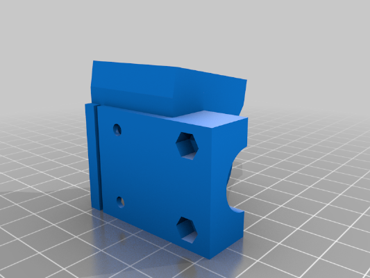 MPSM Side-Port V6 Hot-End Mount for ABS | 3d print model