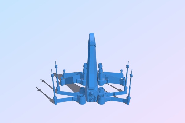 X-Wing Sliced (Re-Mix) | 3d print model