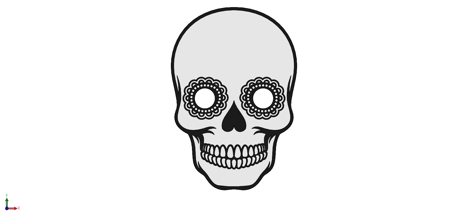 Customizable Day of the Dead Mask