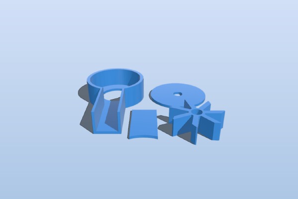 Impeller water jet propulsion system | 3d print model