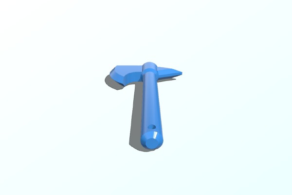Axe keychain | 3d print model