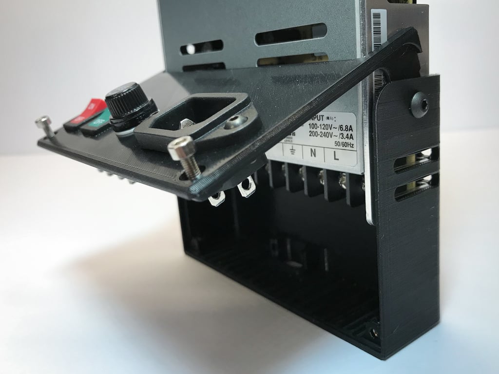 Mean Well LRS-350 PSU Hinged Cover for Prusa i3 Full Bear Upgrade