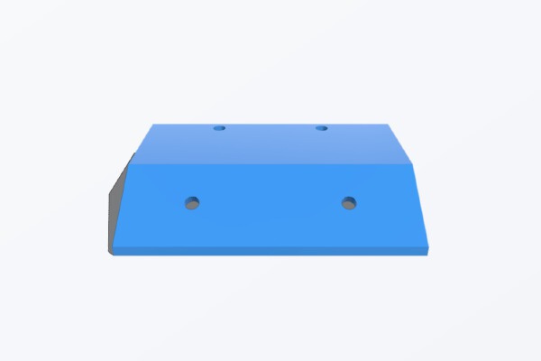 ECX Barrage sideway battery bracket | 3d print model