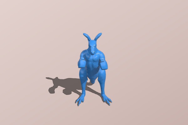 Kangaroo male boxing | 3d print model
