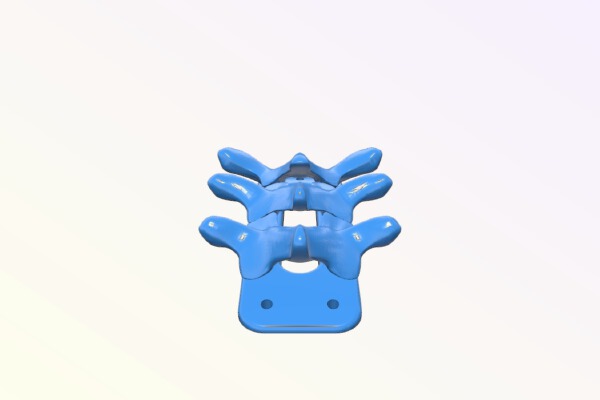 Spine Coat Hanger Hooks | 3d print model