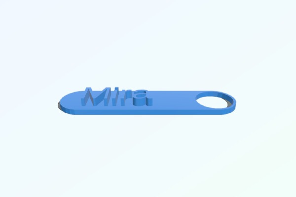 Mira Name Tag | 3d print model