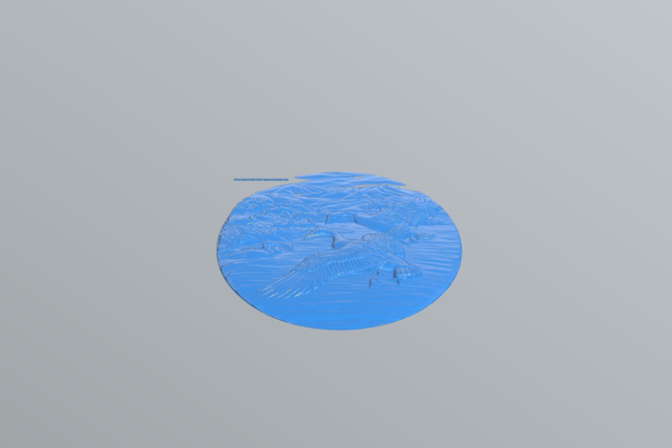 Oval picture of wild ducks