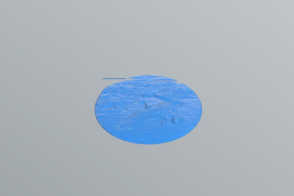Oval picture of wild ducks | 3d print model