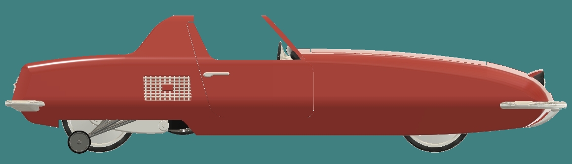 Alex Tremulis Gyro-X gyro balanced car | 3d print model