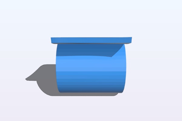 Toilet paper roll keyring- Loo roll - Rouleau PQ porte clé | 3d print model