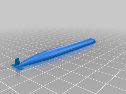 SSN FAST ATTACK SUBMARINE | 3d print model