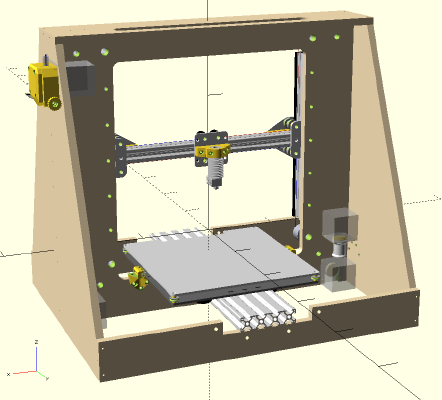 QuorXZ: A String-driven, Core XZ 3D Printer | 3d print model
