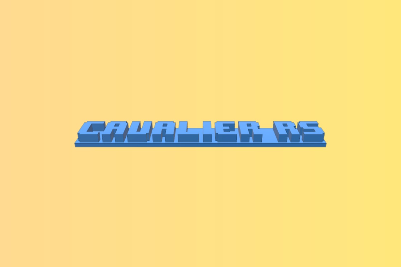 Cavalier RS logo for the trunk lid