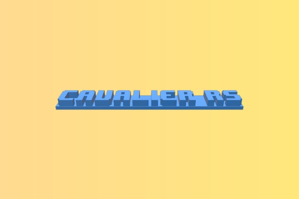 Cavalier RS logo for the trunk lid | 3d print model