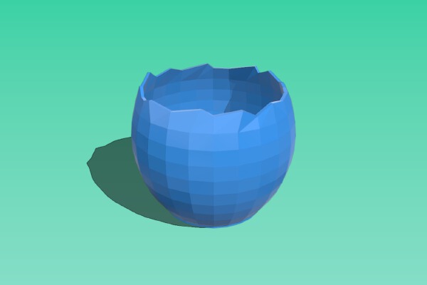 Eggshell flowerpot cracked | 3d print model