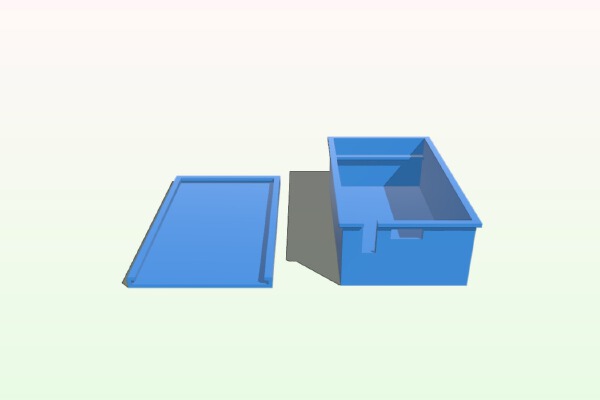 Simple LoLin box - OpenScad | 3d print model