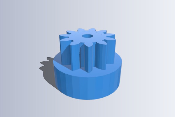 generator project, big gear and little gear | 3d print model