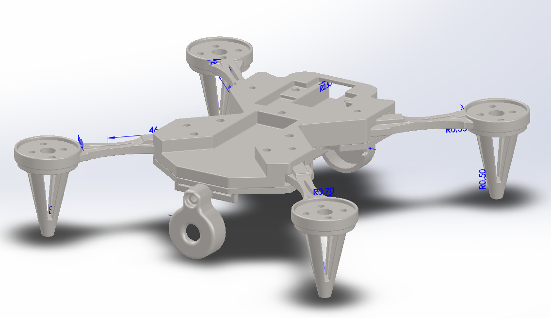 250er Quadrocopter with CC3D (v2)
