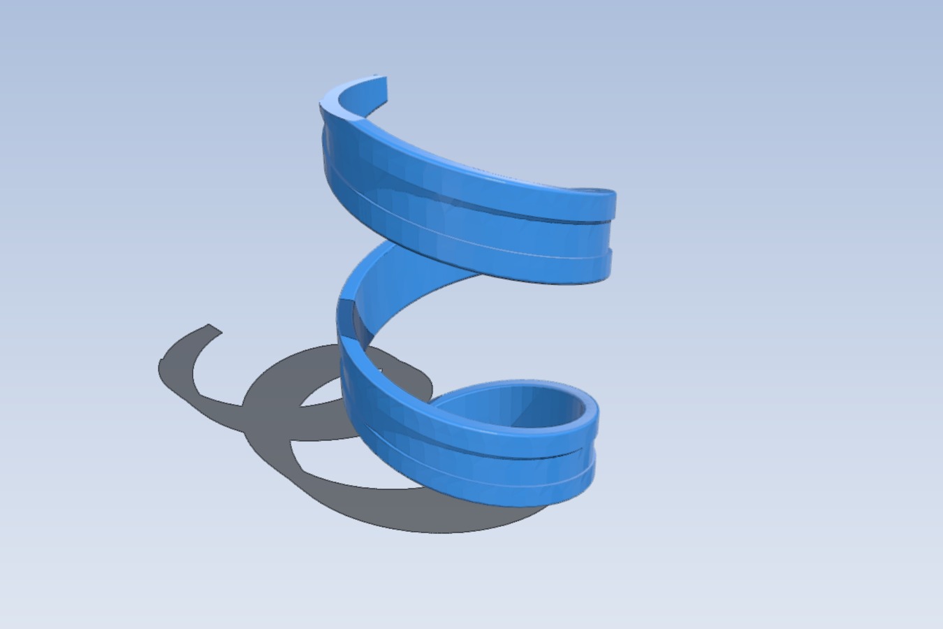 Curtain spiral holder