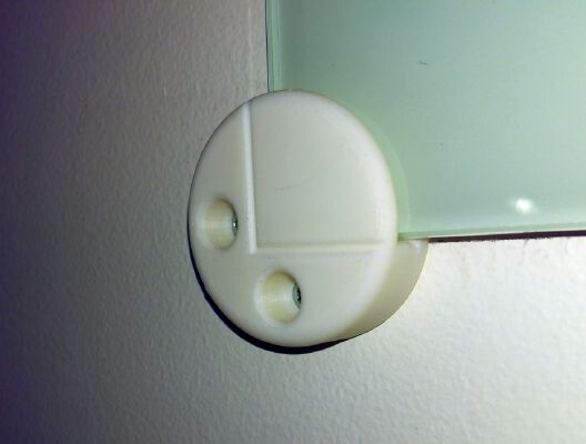Glass Whiteboard Bracket for 6mm Glass | 3d print model