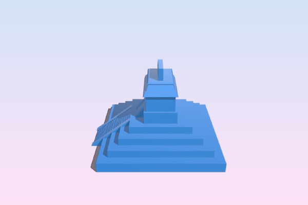 piramide palenque | 3d print model