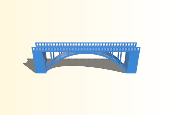 Pont en béton 2 | 3d print model