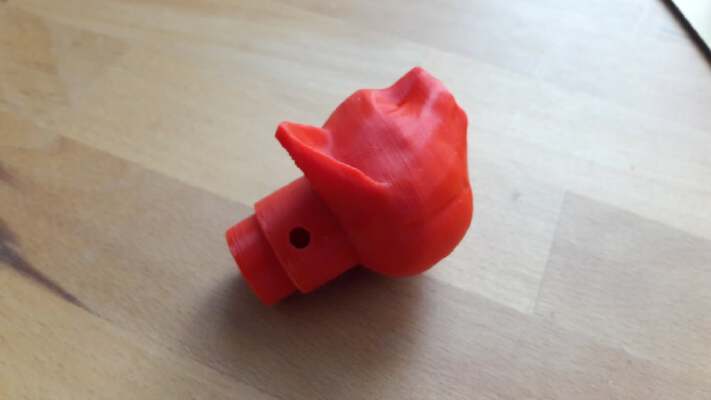 Cat Head Doorknob Remix German Doorhandles | 3d print model