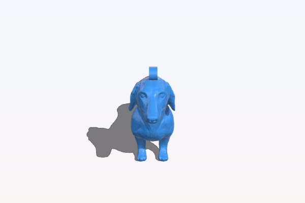 Dachshund Keychain | 3d print model