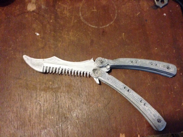 CS GO Balisong (Butterfly) Comb Knife