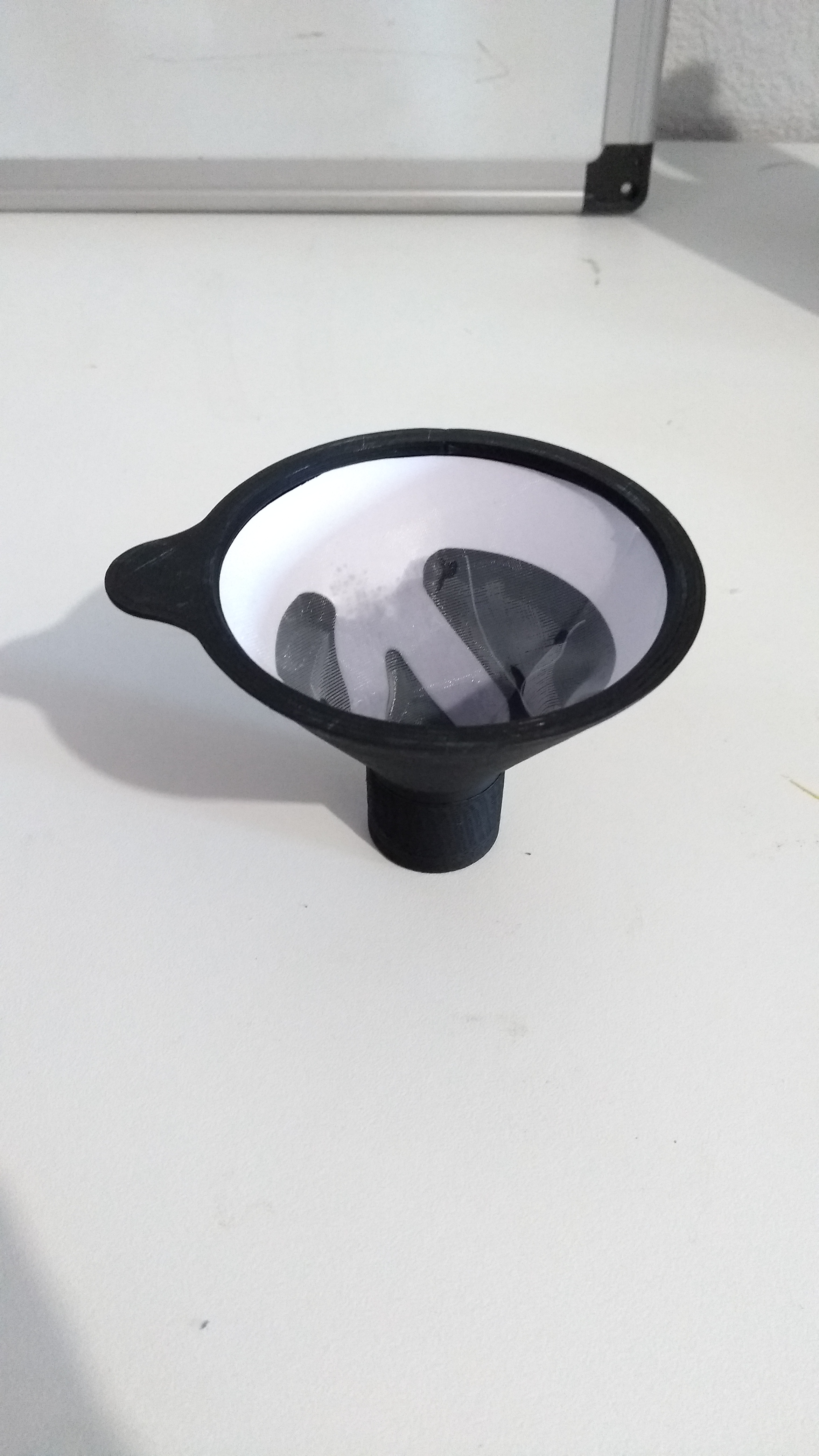 funnel with filter