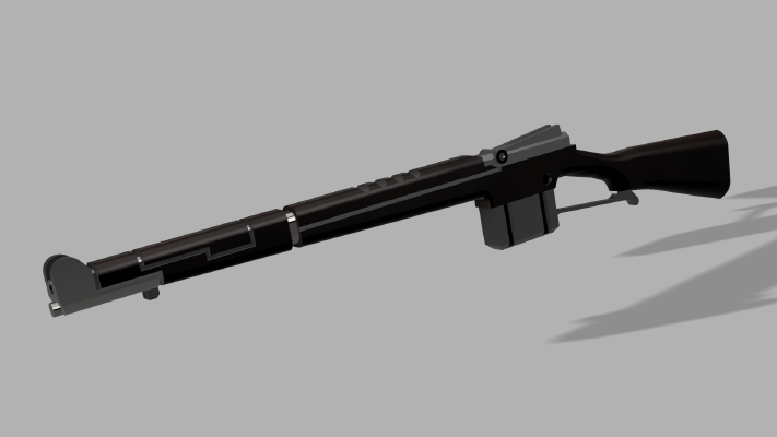 Rugged Enfield Laser Rifle | 3d print model