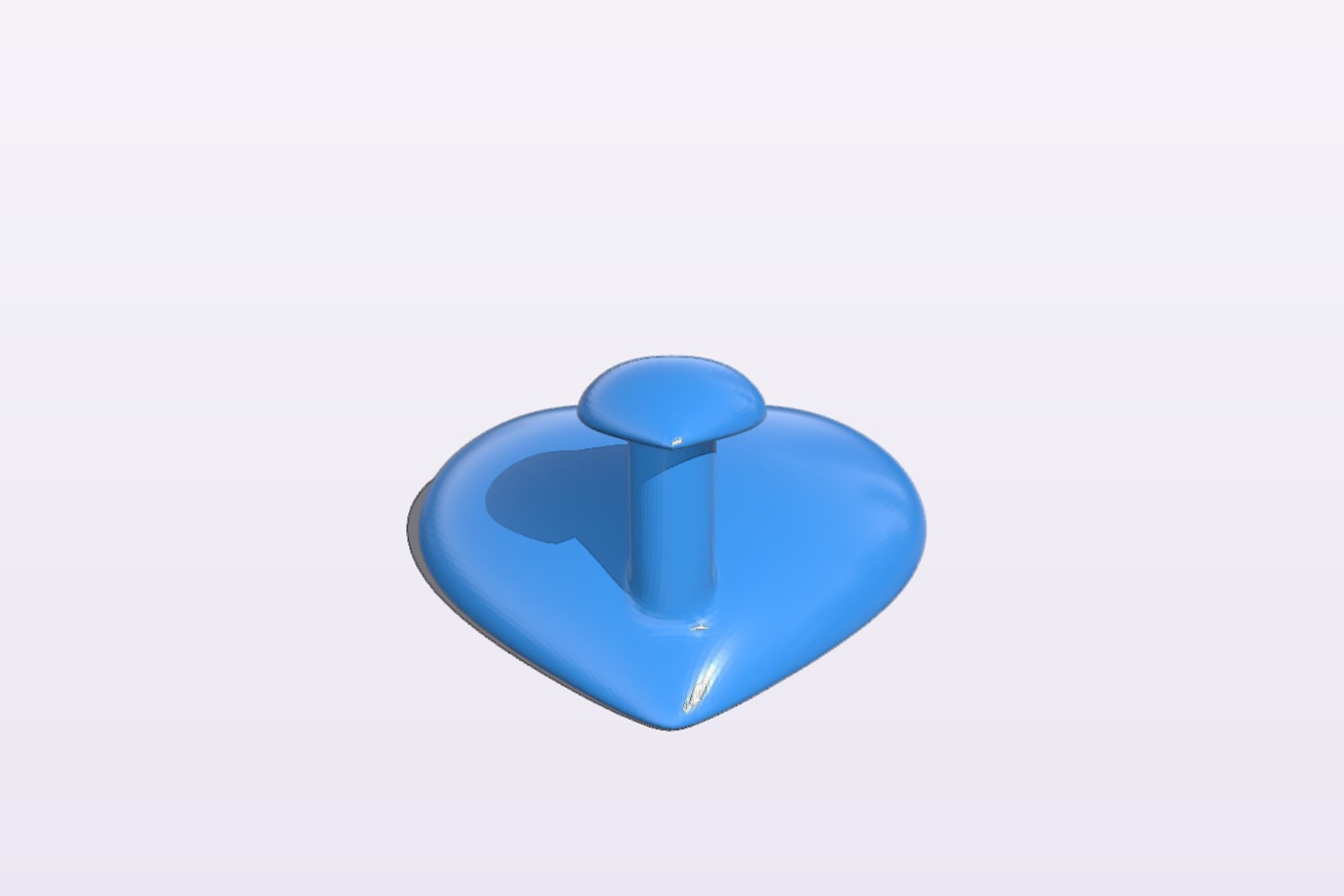 Heart-shaped shower cap hanger