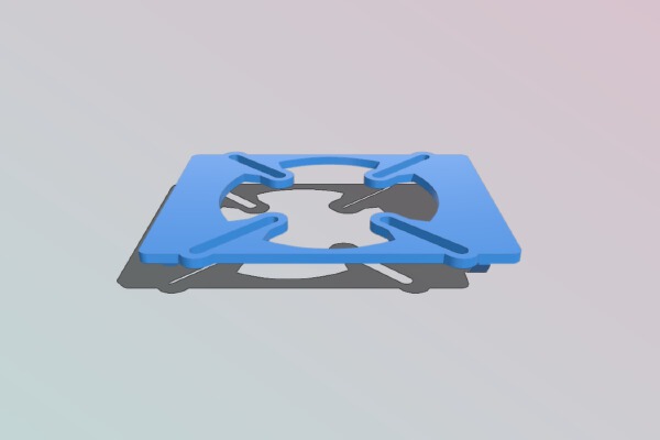 Fan Plate - Inventables X-Carve | 3d print model