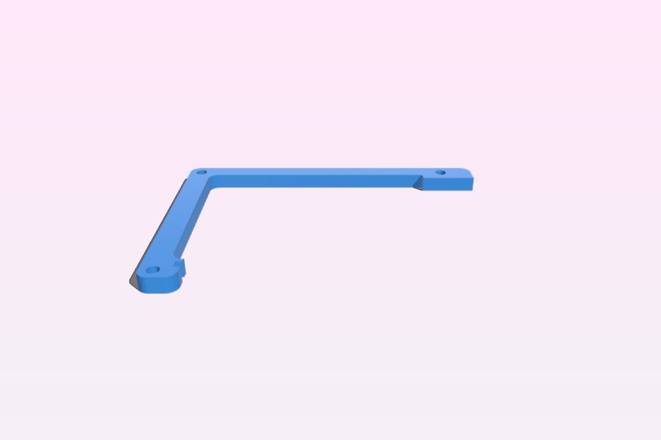 L shape Piece to C4 Labs Zebra Wood Case for Raspberry Pi