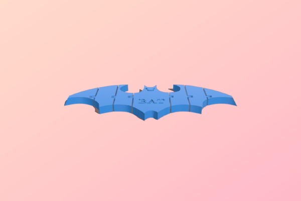 Flexi Bat | 3d print model