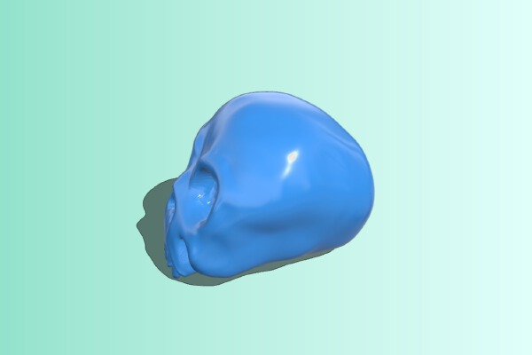 Cartoon Skull - Blender Design Challenge | 3d print model