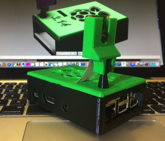 Raspberry Pi 3 case with camera mount