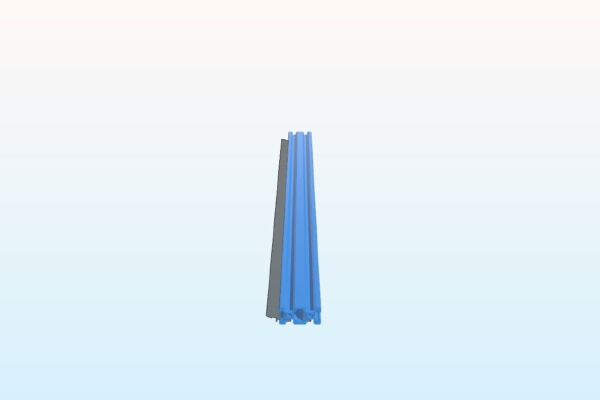 Aluminium Profile 20x40x500 mm Nut 6 v-slot | 3d print model