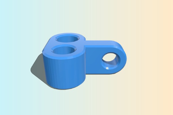 Fuel hose holder for LargeScale model car | 3d print model