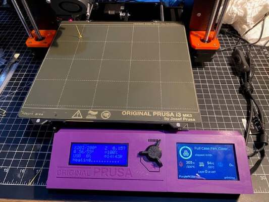 Prusa Touchscreen 3.5" with Raspberry Pi 4b and a Fan v4 kit | 3d print model