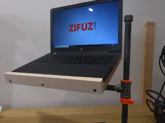 3D Printed Bushing & Pipe Collar for DIY Laptop Stand | 3d print model